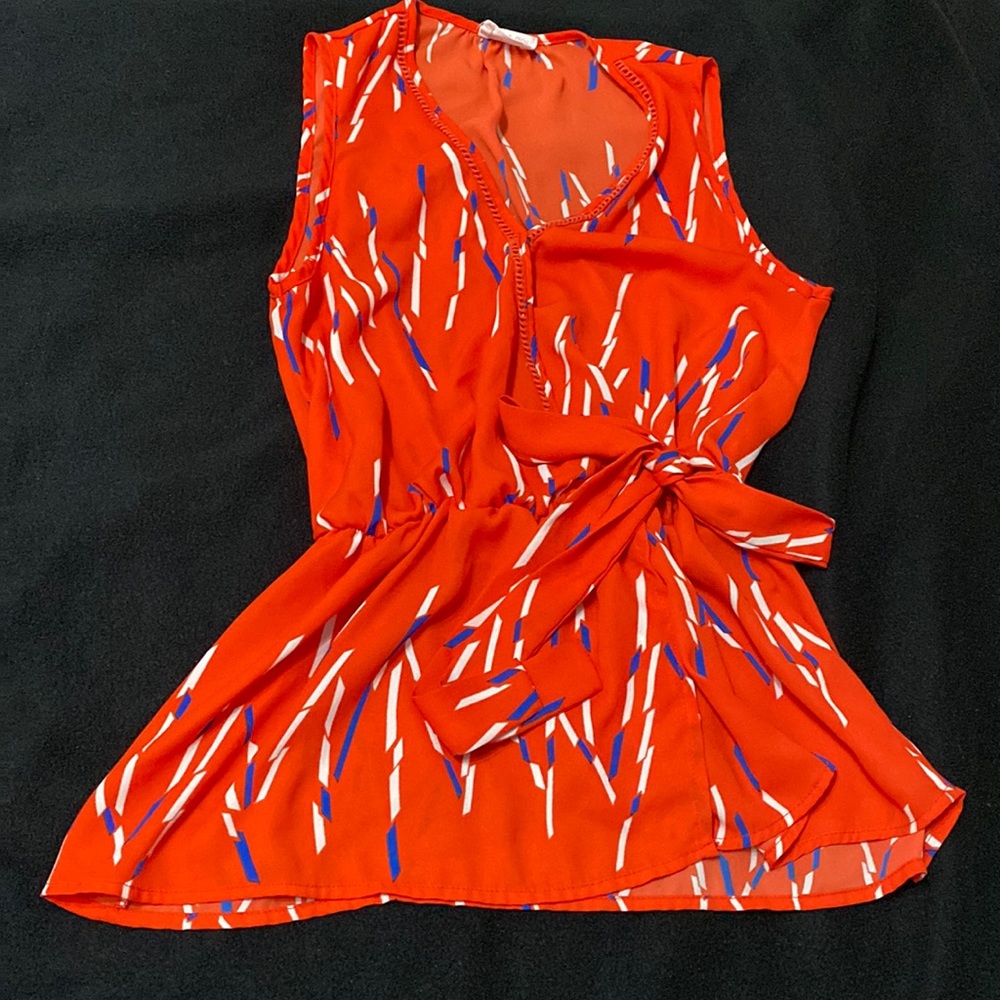 Sienna Sky orange-red top, S